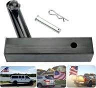 hitch mount flagpole holder for jeep suv rv pickup car truck camper trailer - universal 2 inch hitch receivers bracket with anti-wobble screw логотип