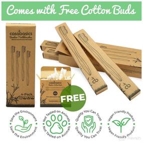 img 1 attached to 🌿 Environmentally-Friendly CasaBasics Biodegradable Toothbrushes: Your Sustainable Dental Solution