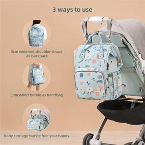 img 2 attached to 👜 SEENUR Waterproof Diaper Bag Backpack with Large Capacity Bottle Insulation for Mom and Dad - BranPink