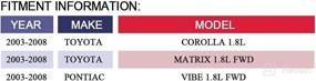 img 2 attached to 🚗 MAYASAF Catalytic Converter with Gasket for Toyota Corolla/Matrix 1.8L Models 2003-2008