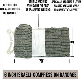 img 1 attached to Be Prepared For Emergencies: Complete Survival First Aid Kit With Tourniquet, Israeli Bandage, Splint, And Molle Pouch