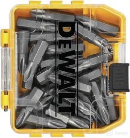 img 2 attached to 🔧 DEWALT Phillips #2 Screwdriver Set - 25-Pack, 1-Inch Bits (DWAF2002B25), Yellow