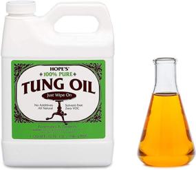 img 4 attached to Pure Tung Oil - 32 Fl Oz | Waterproof, Natural Wood Finish & Sealer by Hope's