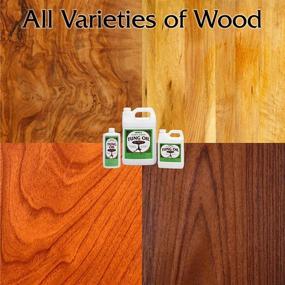 img 1 attached to Pure Tung Oil - 32 Fl Oz | Waterproof, Natural Wood Finish & Sealer by Hope's