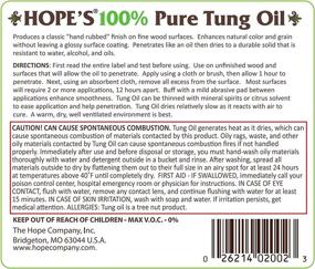 img 3 attached to Pure Tung Oil - 32 Fl Oz | Waterproof, Natural Wood Finish & Sealer by Hope's