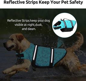 img 3 attached to Mictovin Reflective Adjustable Flotation Swimming Dogs