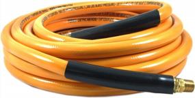 img 3 attached to Yellow PVC Air Hose With 1/4-Inch Male NPT Fittings On Both Ends, 3/8-Inch By 25-Feet - Forney 75410