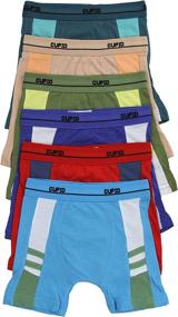 img 1 attached to 🩲 Duo Toned Seamless Boys' Boxer Briefs - ToBeInStyle Underwear