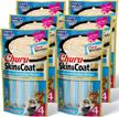 inaba churu lickable purée natural cat treats for skin and coat with omega oils, taurine and vitamin e, 0.5 ounces each, 24 tubes (four per package), tuna with scallop recipe logo