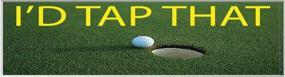 img 2 attached to Bumper Sticker Window Husband Golfer Exterior Accessories