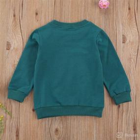 img 2 attached to 👕 Mama's Girl Sweatshirt Baby Boy Long Sleeve T-Shirt Pullover Tops - Fall/Winter One Piece Outfit