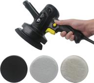 🚗 tyt polisher: 6-inch dual action polisher for car detailing, 12 speeds & 3 pads included логотип