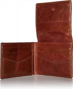 img 1 attached to Fossil Men's Execufold Wallet in Derrick Brown: Stylish Money Organizer and Card Holder for Men