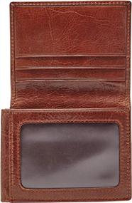 img 3 attached to Fossil Men's Execufold Wallet in Derrick Brown: Stylish Money Organizer and Card Holder for Men