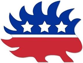 img 4 attached to 🦔 Porcupine Shaped Logo Sticker for Libertarians