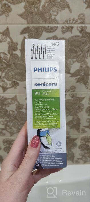 img 1 attached to 💎 Set of 4 Philips Sonicare HX6064/10 Best White W2 Brush Heads with BrushSync for Effective Teeth Whitening review by Virot Nimpoonsri ᠌