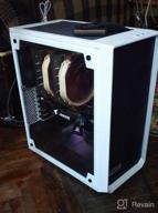img 2 attached to Fractal Design Meshify C: High Performance Airflow & Cooling PC Case with Tempered Glass - 2X Fans included, PSU Shroud, Water-Cooling Ready, USB3.0 - Blackout Edition review by Ahmad ᠌