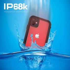 img 1 attached to YOGRE For IPhone 11 Waterproof Case, IP68 Certified Heavy Duty Shockproof Snowproof Dirtproof Cover Case, Full-Body Rugged Clear Case With Built-In Screen Protector For IPhone 11