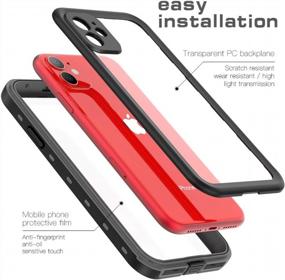 img 2 attached to YOGRE For IPhone 11 Waterproof Case, IP68 Certified Heavy Duty Shockproof Snowproof Dirtproof Cover Case, Full-Body Rugged Clear Case With Built-In Screen Protector For IPhone 11