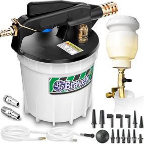 img 4 attached to 🔧 2L Vacuum Brake Bleeder Kit with Fluid Extractor, Refilling Bottle, Silicon Hoses | Universal Adapter for Cars, Motorcycles, ATVs, Trucks