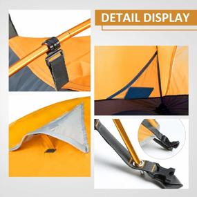 img 1 attached to Bessport Camping Tent: Easy Setup Lightweight Backpacking Tent For 3-4 Seasons, Waterproof & Windproof - Ideal For 2-4 Persons Hiking, Mountaineering And Travel Outdoor Adventures
