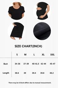 img 1 attached to Maternity Dress For Women: Short Sleeve Ruched Pregnancy Clothes By Smallshow