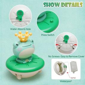 img 1 attached to 🛁 Entertaining Baby Bath Toys: 4 Modes Water Spray Bath Toy Sprinkler for Toddlers 1-3 | Perfect Pool Games Set & Gift for Bathtub, Shower, Beach | Ideal for Boys & Girls 2-7 Years Old