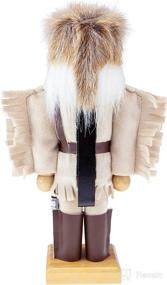 img 3 attached to Clever Creations Davy Crockett 10 Inch Wooden Nutcracker - A Festive Christmas Décor Must-Have for Shelves and Tables