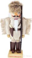 clever creations davy crockett 10 inch wooden nutcracker - a festive christmas décor must-have for shelves and tables logo