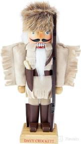 img 4 attached to Clever Creations Davy Crockett 10 Inch Wooden Nutcracker - A Festive Christmas Décor Must-Have for Shelves and Tables
