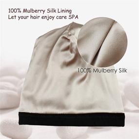 img 3 attached to Winitas Satin Lined DreadlocksAdjustable Mulberry Personal Care : Bath & Bathing Accessories