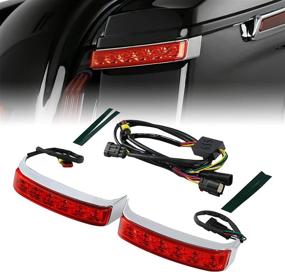 img 3 attached to TCMT Saddlebag LED Run Brake Turn Light Red Len Подходит для Harley Electra Glide 2014-2022