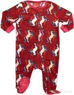 👶 leveret toddler & baby girls footed pajamas sleeper in fleece (3 months-5t) logo