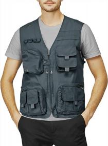 img 4 attached to H2H Men'S Active Wear Outdoor Vests Work Safari Fishing Travel Utility Summer Vest