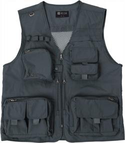 img 1 attached to H2H Men'S Active Wear Outdoor Vests Work Safari Fishing Travel Utility Summer Vest