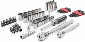 img 3 attached to Complete 84-Piece Mechanics Tool Set With 1/4" & 3/8" Drive, 6 & 12 Point Standard & Deep SAE/Metric Sizes By Crescent - CTK84CMPN