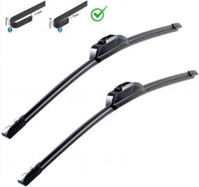 img 3 attached to OEM QUALITY 26" + 17" PARRATI Premium All-Season Windshield Wiper Blades (Set Of 2)