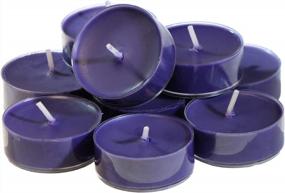 img 3 attached to Кандласант Лиловые ароматизированные свечи для праздников с травяным ароматом - аромат "Лиловая угроза" - упаковка из 12 штук.