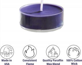 img 2 attached to Candlenscent Purple Scented Holiday Candles Tea Lights - Purple Peril Fragrance - Pack Of 12