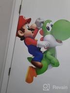 img 1 attached to Super Mario Bros. Yoshi And Mario Giant Wall Decals By RoomMates - Peel And Stick, 23" X 32 review by Young Rich
