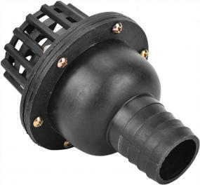 img 1 attached to PVC Foot Valve For Water Pump, Black Bottom Valve With Check Valve, Ideal For Fluid Machines With 50Mm Outer Diameter And 135Mm Length (2 Inches)