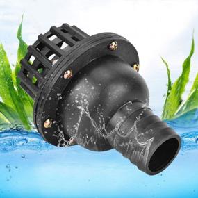 img 2 attached to PVC Foot Valve For Water Pump, Black Bottom Valve With Check Valve, Ideal For Fluid Machines With 50Mm Outer Diameter And 135Mm Length (2 Inches)