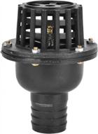 pvc foot valve for water pump, black bottom valve with check valve, ideal for fluid machines with 50mm outer diameter and 135mm length (2 inches) logo