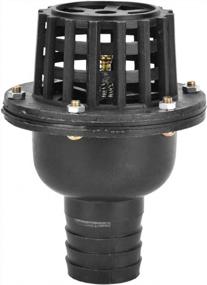 img 4 attached to Донный клапан из ПВХ для водяного насоса, черный нижний клапан с обратным клапаном, идеально подходит для жидкостных машин с внешним диаметром 50 мм и длиной 135 мм (2 дюйма)