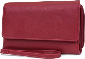img 4 attached to Womens Blocking Organizer Removable Wristlet Women's Handbags & Wallets at Wristlets