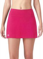 women's athletic skort lightweight running tennis golf workout skirt with pockets & inner shorts by naviskin логотип