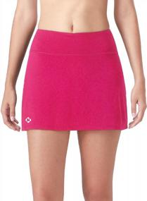 img 4 attached to Women'S Athletic Skort Lightweight Running Tennis Golf Workout Skirt With Pockets & Inner Shorts By NAVISKIN