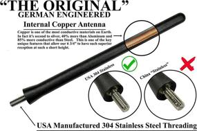 img 2 attached to 🔍 AntennaMastsRus - The Original 6.75 Inch Short Rubber Fender Antenna for Hummer H2 (2003-2009) | Guaranteed Reception | German Engineered with Internal Copper Coil