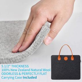 img 1 attached to Wrinkle-Free Perfection: Rdutuok 100% New Zealand Wool Pressing Mat With Carrying Case – Your Best Companion For Sewing And Quilting