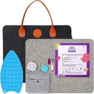 wrinkle-free perfection: rdutuok 100% new zealand wool pressing mat with carrying case – your best companion for sewing and quilting logo